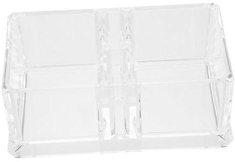 Gatuida Organisateur De Sachets De Thé Divisé 14,8 x 8,2 x 6 Cm En Plastique Transparent Multifonction, Compartiments Multiples Pour Bureau Cuisine, Rangement De Thé, Bonbons Et Petits Objets
