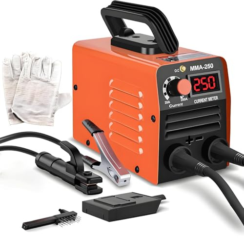 PioMue Portable DC IGBT Welding Machine,Mini Inverter Welder,Electrode Welder with Lift TIG, LED Display, Hot Start, Anti-Stick