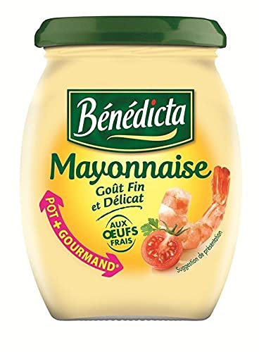 Bénédicta Mayonnaise Goût Fin et Délicat aux Oeufs Frais 255g (lot de 6)
