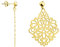 SOFIA MILANI - Damen Ohrringe 925 Silber - vergoldet/golden - Ornament Ohrhänger - 20927