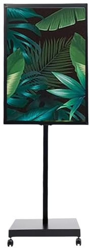 Supporto per poster nero, 167 cm di altezza, per matrimoni, fiere, vendita al dettaglio e menu, 64 x 89 cm