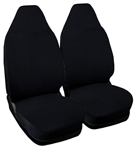 Lupex Shop Autositzbezüge, kompatibel mit Smart 2 Serie Schwarz | W451 | Sitzbezüge Set für Vordersitze | Autozubehör Innenraum
