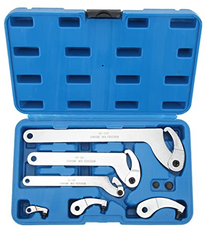 8 Teiliger C Hakenschlüssel Satz, Seitlicher Verstellbarer Schraubenschlüssel für Motorrad-Dirt-Bike 35-120 mm