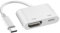 Honpzz Adaptateur USB C vers HDMI, USB C HDMI 4K,Adaptateur HD-MI US B C avec charge de 100 W,Cable usbc convertisseur d'écran vidéo HD 4K et audio Sync convertisseur d'écran type C HDTV,adaptateur AV