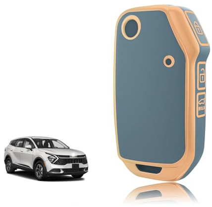 TOOMUME Funda Llave Coche para Kia Sportage Ceed Xceed Proceed GT SW Niro | Silicona Suave, Antigolpes, Anticaídas, Antiarañazos, Carcasa Protectora Llave para Picanto Sorento Stonic Venga Soul EV6