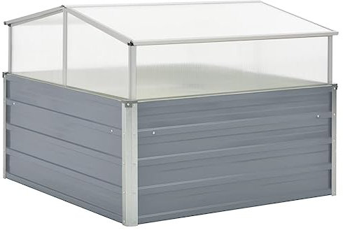 puraday Invernadero en el jardín, 100 x 100 x 85 cm, acero galvanizado, protección contra heladas, plantas, protección de invierno, casa de verduras, invernadero, invernadero, tomates, invernadero,
