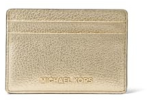 Michael Kors 32H9TJ6D1L-740 Card Holder Women Pale Gold Size One Size