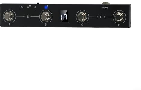 Controller MIDI DC 5 V 45 MA, per M-VAVE Chocolate BT Wireless MIDI-Controller ricaricabile 4 pulsanti portatile MIDI-Foot Controller Pedale Controllo APP