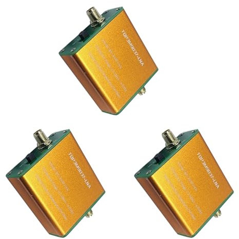 PAGJHRFJG 3X Amplificador PortáTil MultifuncióN de Banda de Bajo Ruido 100K-6GHz Preamplificador Amplificador de Antena de Radio