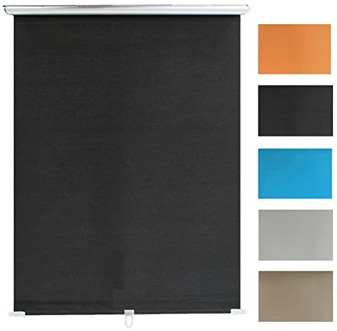 Verdunkelungsrollo mit Saugnäpfen, Mini-Fensterschutz, ohne Bohren, Rolle, Federsystem, einfache Installation, 65 x 125 cm, perfekt für Heimdekoration.