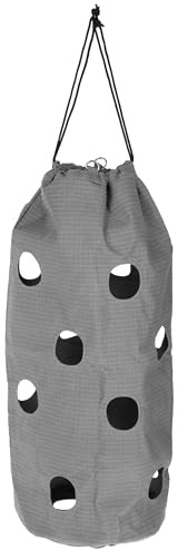 Kerbl Heusack HayBag Big | 210 Liter, Grau, 55 cm, Baumwolle, 20 Fressöffnungen, zum Aufhängen, einfach zu befüllen und leicht zu reinigen