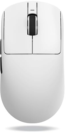 ATK VXE Dragonfly R1 SE+ Wireless Gaming Mouse, PAW3395 SE Sensor, DPI up to 18,000, 55g Lightweight, 70 Hr Battery Life, 5 Programmable Buttons, Tri-Mode 2.4G/Bluetooth/Wired - White