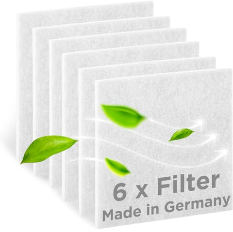 BremerLuft 6x Ersatzfilter für LIMODOR Compact Lüfter – kompatibel mit Limot Lüftungsgerät (Art.-Nr. 00070 und 00810) – Luftfilter & Staubfilter – Made in Germany (6 Filter Weiß)