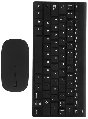 Ipetboom Wireless Keyboard and Mouse Combo Modern Simple Design Silent Typing Ergonomic Function Rechargeable Battery Computer Accessory for Home and Office Use