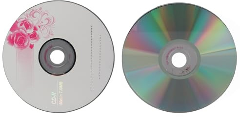 Annadue Disques Vierges CD R, Disques Enregistrables d'une capacité de 730 Mo avec écriture 52X, Enregistrement 52X, Matériau PC Durable, pour Le Stockage de Données Musicales D'images (10PCS)