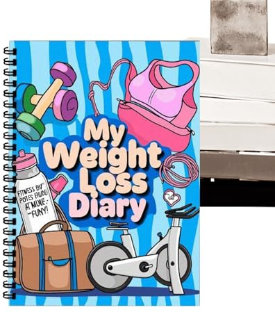 Fitness Journal - 12 veckors viktminskningsdagbok, kompakt träningsbok | Dietträning måltidsplanerare för hemmagymnastiska idrottare, den