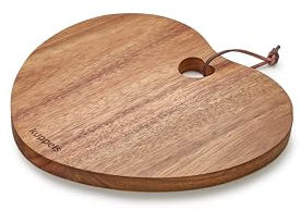 Kuppels NICE Heart Akazienholz Schneidebrett, 24,5×23 cm, messerschonend