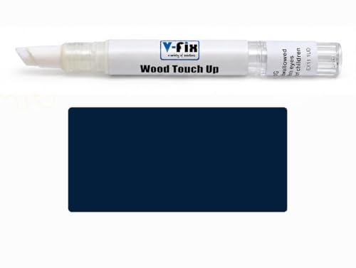 V-Fix Wood Furniture Repair Paint Pen, Dark Blue, Matt Finish, 3ml | Touch Up Scratches, Chips & Scuffs, For Tables, Chairs, Cabinets, Kitchen Cupboards, Wardrobes, Veneer