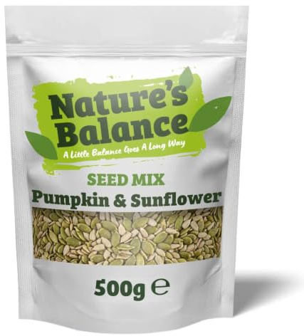 Nature's Balance Pumpkin & Sunflower Seeds Mix 500g High Fibre Mixed Seeds | High Fibre | Natural Source of Protein | Perfect for Porridge, Yoghurt, Salads, Smoothies & Baking
