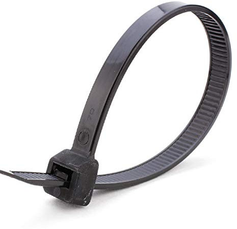 10 x Extra Long 1.5 Metre Black Cable Ties 1530mm x 9mm Heavy Duty Zip Ties