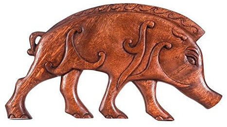 Windalf Kelten Holzbild BORSTI 37 cm Wanddekoration Handarbeit Holz