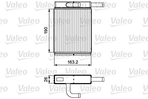 VALEO Scambiatore calore, Riscaldamento abitacolo 811558