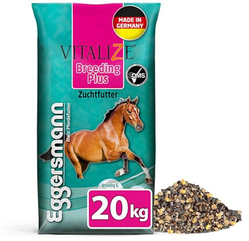 Eggersmann Mein Pferdefutter Vitalize Breeding Plus 20 kg – Pferdefutter für Zuchtpferde – Mit erhöhtem Energie- & Nährstoffgehalt – Zur Unterstützung von Zuchtstuten, Hengsten, Fohlen & Jungpferden