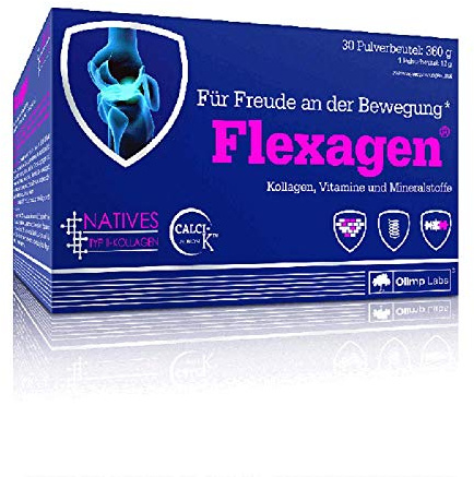 Olimp Labs Flexagen Pulverbeutel 30 Stück. Kollagen, Vitamine und Mineralstoffe. Geschmack Himbeere