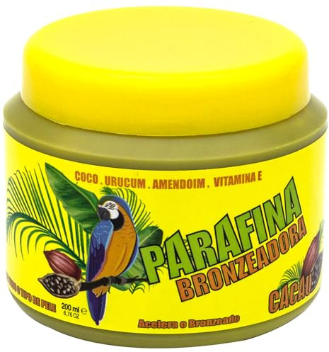 Real Natura - Parafina Bronceadora de Cacao - Bronceado Intenso y Natural - Hidratante y Suavizante - Fácil Aplicación y Absorción Rápida - 200 ml