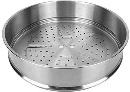 MagiDeal Stainless Steel Steamer Basket Nonstick Cookware Meat Cooking Steam Grid Bread Salad Baking Steamer Insert Dumpling Steamer for Restaurant, 28cm