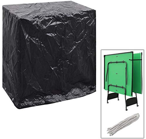 XIAOGUANG Gartenmöbel-Abdeckung Tischtennisplatte 8 Ösen, Abdeckung Gartenmöbel Winterfest, Abdeckhauben & Hüllen, Schutzhülle Gartenmöbel Winterfest, Gartentisch Abdeckung, 160x55x182 cm