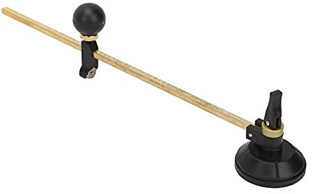 Coupe-verre Circulaire Professionnel 60 cm avec 6 Roues Rondes et Ventouse Stable pour Découpage Précis de Verre et Carrelage Outil Idéal pour Artisans et Bricoleurs Facile à Utiliser