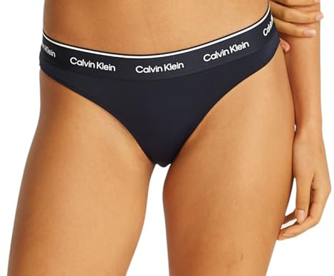 Calvin Klein Braguita de Bikini para Mujer con Logotipo, Azul (Dark Sapphire), S