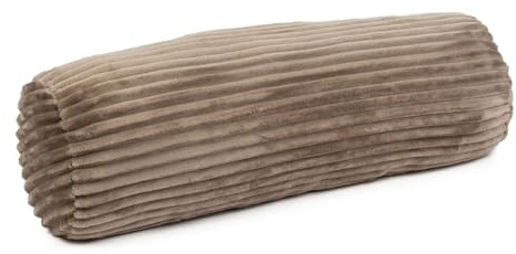 liebling Kissenrolle, Nackenrolle mit Cord-Optik, mit Reißverschluss, 100% Polyester - Mikrofaser, 70 x 22 cm, Farbe: Taupe