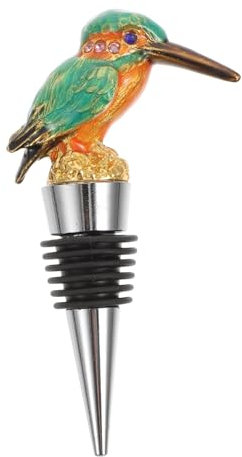 Cabilock Weinverschluss Stopper Aus Langlebigem Material Mit Luftdichter Versiegelung Kreativer Rotweinverschluss Mit Farbigem Vogeldesign Wiederverwendbarer Dekorationsstopper Für Weinflaschen