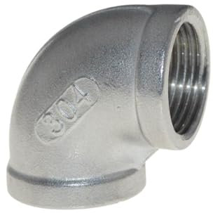 1 Female pipe fitting thread Elbow Joint Pipe Connection 304 Stainless Steel connector Fittings +SEP IINKUEYK(DN20)