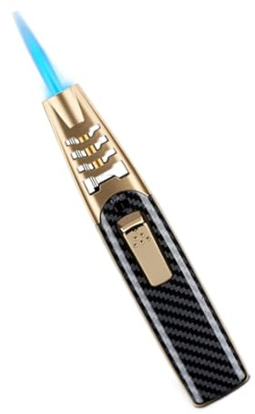 Fireblaze Lighter, Fire Blaze Lighter, Fireblaze Feuerzeug, Fire Blaze Plasma Feuerzeug, Verstellbares Dual-Arc-Fackelfeuerzeug, Wasserdicht Windproof Jet Flame Fackel Feuerzeuge (Gold)