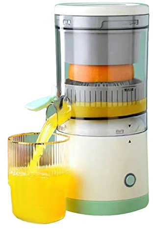 R Machine, 360° Portable Electric Automatic Orange Luukmonde Electric Citrus Juicers Orange Juicer Machine Compact Small Extractor Maker for Home Kitchen Travel Hotel