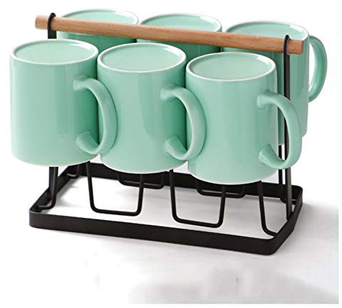 Tazza da caffè in Ceramica per Uso Domestico, Tazze da caffè nel Soggiorno con Ripiani, Tazze per Bevande da Festa, Tazze da Latte Personalizzate, Molto Adatte