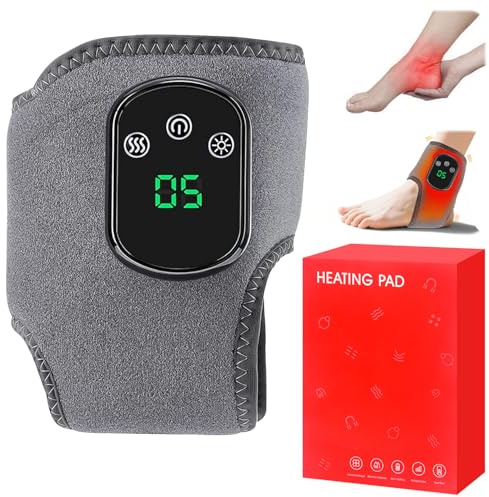 3-In-1 Fussmassagegerät, Fußmassagegerät, Foot Massager, Fußmassage, Tragbares Kabellose Fußmassagegerät 3 Modi und 5 Wärmestufen für Knöchel, Ferse, Sohle, Fußgewölbe, Ideal Geschenk für Eltern