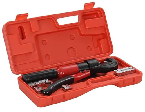 Pinza crimpatrice idraulica in acciaio per 4-6-8-10-16-25-35-70 mm² - Gestione dei cavi professionale nel settore del ferro di porco - Robusto e durevole
