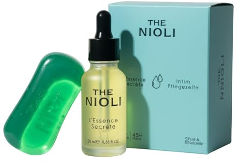 Anadoa The Nioli – Natürliche Intimpflege bei Juckreiz & Geruch – Intimöl (20ml) & Seife mit Niaouli & Jojobaöl – Sanfte Pflege bei Scheidentrockenheit & nach der Rasur – Vegan – 2-in-1 Set