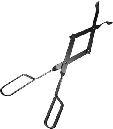 Pinze da 66 cm di lunghezza per camini pesanti tronchi strumenti per interni Grabber in ghisa pozzi accessorio per legna da ardere all'aperto morsetto per falò pieghevole a legna strumento stufa a