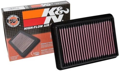 K&N 33-5070 Motorluftfilter: Hochleistung, Prämie, Abwaschbar, Ersatzfilter,Erhöhte Leistung, 2017-2019 (Civic Type R) | kompatibel mit Honda Civic Typ R 2.0 Turbo 2017- (33-5070)