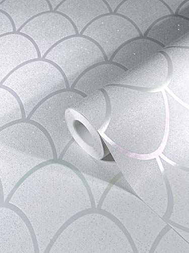marburg 32720 Vackert boende New Spirit fleece-tapet, vit, silver