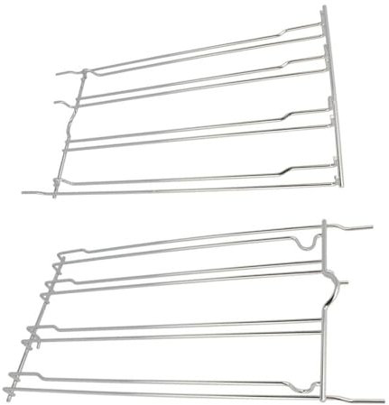 JCSPARES® - Supporto guida telaio laterale destro sinistro griglia teglia forno elettrico compatibile con Smeg S101X - S108X- S302X - S399X ed ulteriori (Destro + Sinistro)