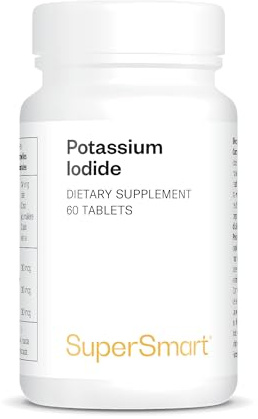 SuperSmart - Potassium Iodide KI 200mcg per Day (Stable Iodine) - High Potency Shield | Non-GMO & Gluten Free | 60 Tablets