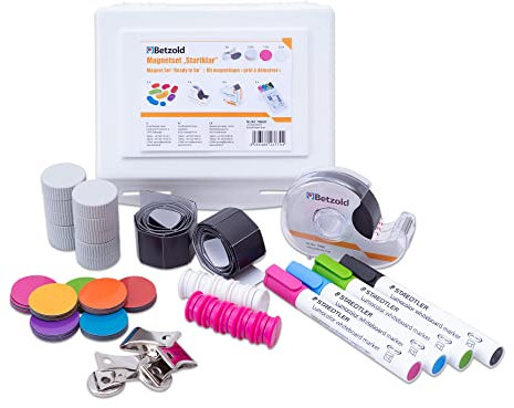 Betzold - Magnet-Set Startklar 171-tlg. - Zubehör Magnettafel Whiteboard-Stifte