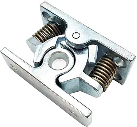 Spring Loaded Door Easy Lock Stop Catch Release Clamp Double Roller Catch, 1Pcs glrovazas Silver Zinc Alloy Double Roller Buckle, with Screws (mp-3)