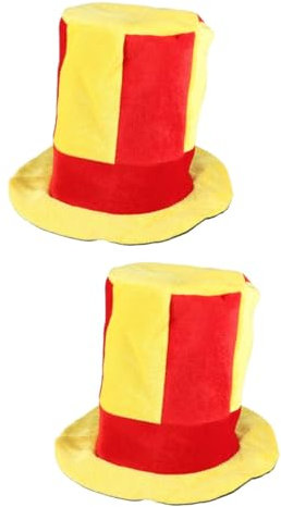 ifundom 2St Hut Karnevalsparty Clown Cosplay Kinderhüte Zirkus Party-Deko-Kappe Regenbogen-Partyhüte Filzhüte Urlaubs-Cosplay-Kappe Kostümzubehör Abschlussball Requisiten Zylinder Kleidung